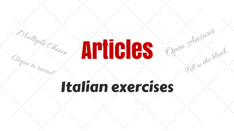 italian articles