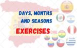Days, Months and Seasons Spanish Exercises