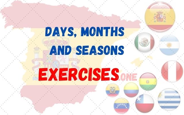 practice days months seasons spanish