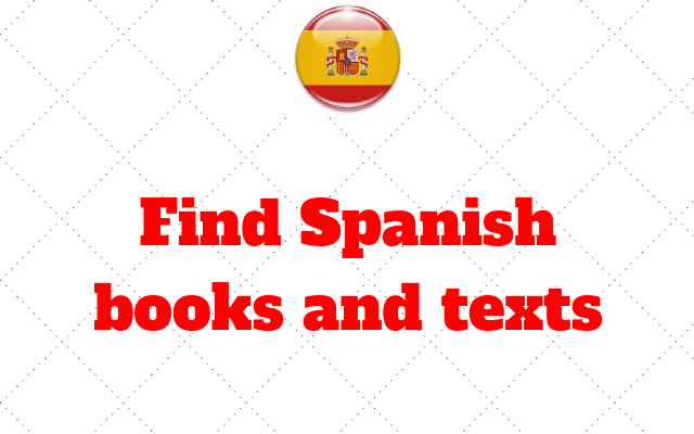 find Spanish books and texts