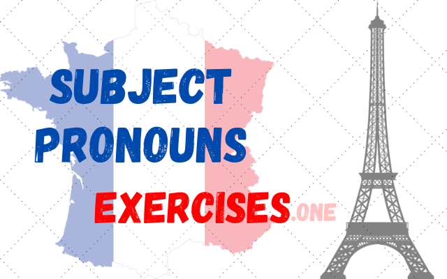 practice french subject pronouns exercises