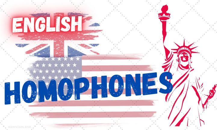 english homophones exercises