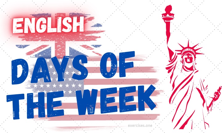 english days of the week exercises