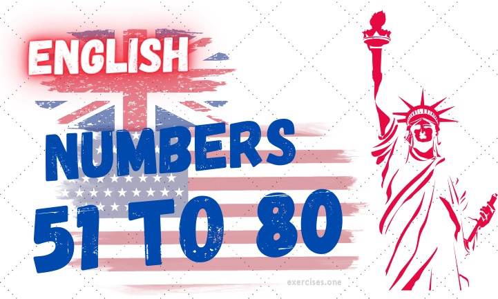 english written numbers 51 to 80 exercises