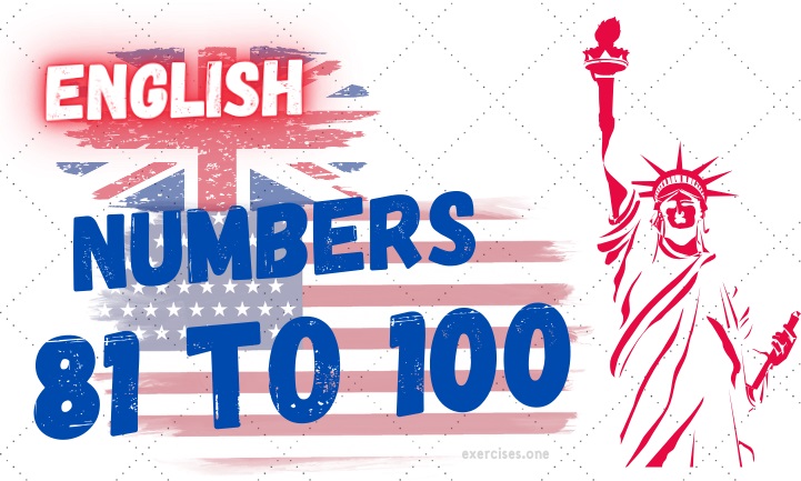 english written numbers 81 to 100 exercises