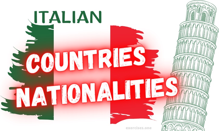 italian countries and nationalities exercises